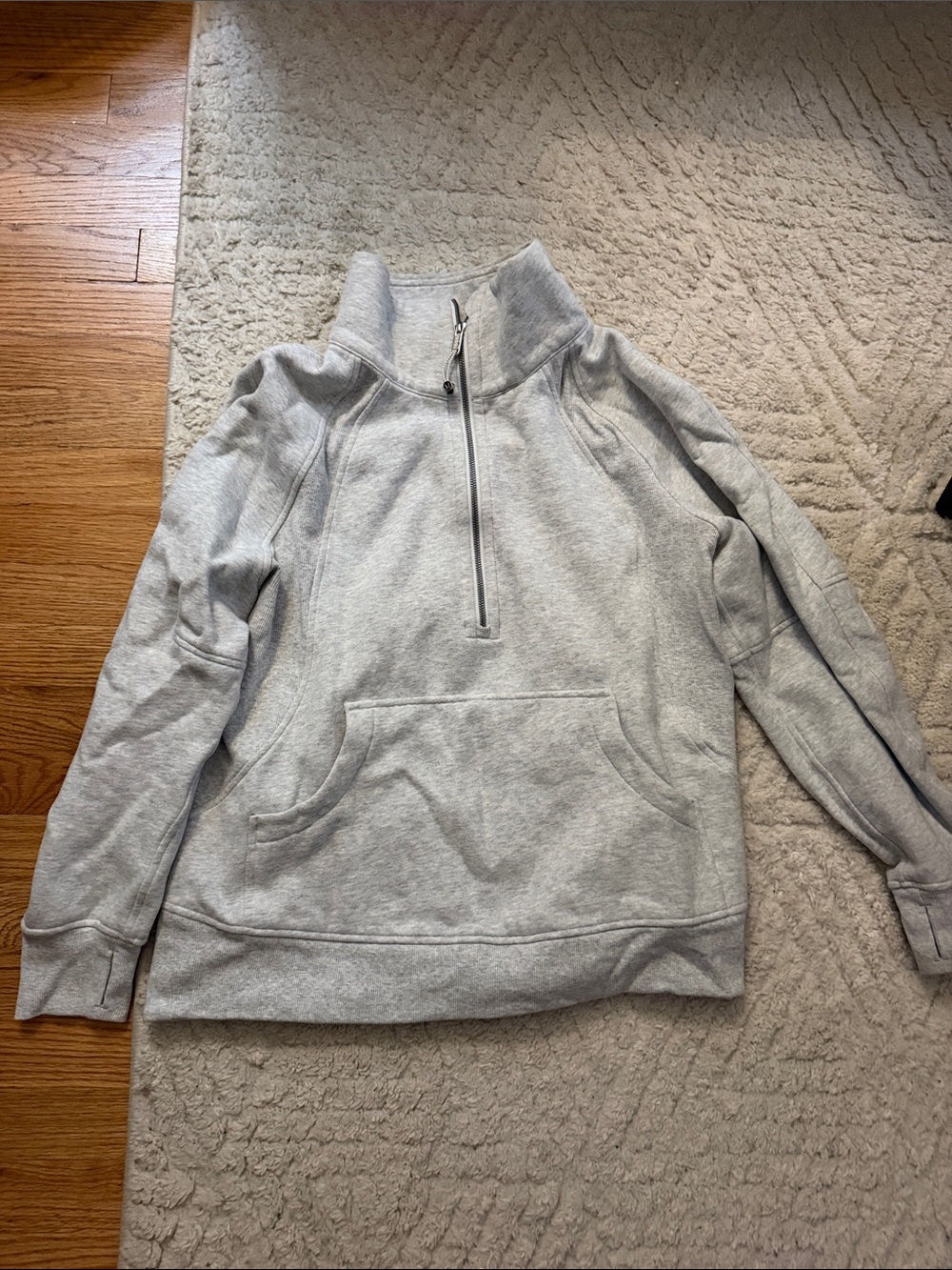 Lululemon Quarter-Zip Pullover Sweater - Gray